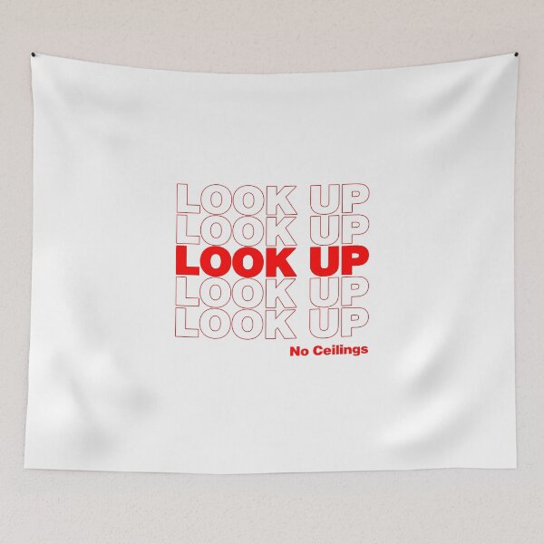 Item preview, Look Up, No Ceilings - Lost Girls Lyric Lights in Red designed and sold by colormemichelle.