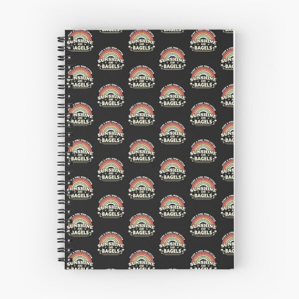 Item preview, Bagel print. Just A Girl Who Loves Sunshine And Bagels graphic designed and sold by PackAPunch.