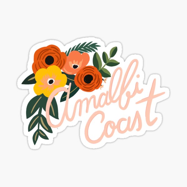 Item preview, Amalfi Coast Drawing designed and sold by LINNEAWALLSTEN.