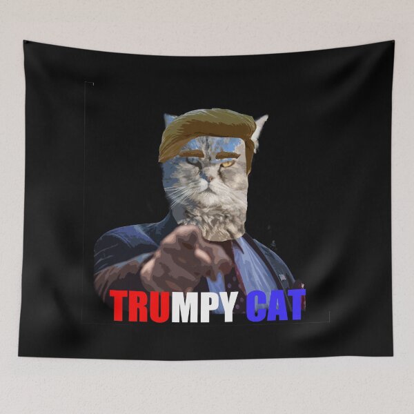 Item preview, Trumpy Cat T-shirt designed and sold by PurrEffect-Tees.