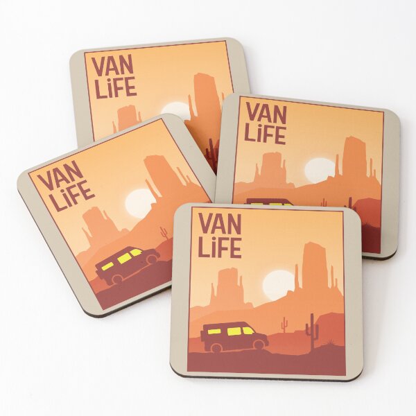 Item preview, Van in the Desert - Van Life designed and sold by pixelinga.