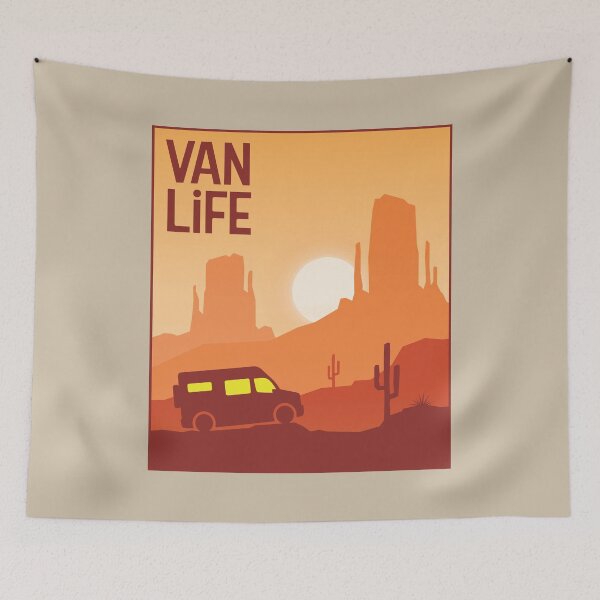 Item preview, Van in the Desert - Van Life designed and sold by pixelinga.