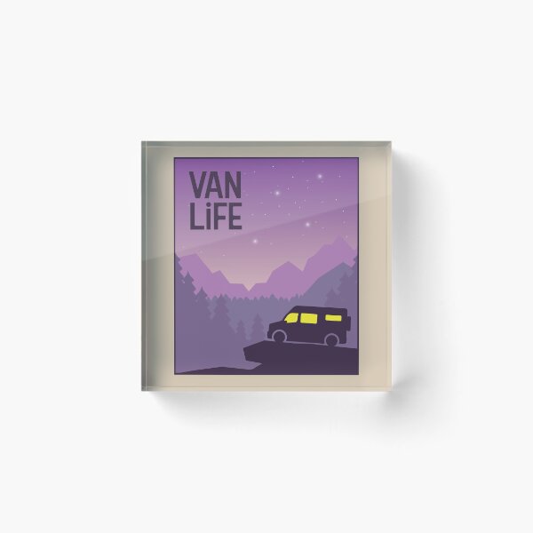 Item preview, Van in the Purple Mountains - Van Life designed and sold by pixelinga.