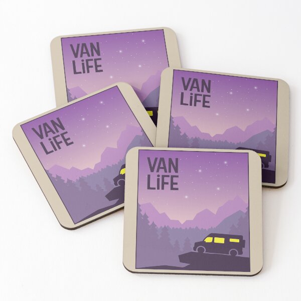 Item preview, Van in the Purple Mountains - Van Life designed and sold by pixelinga.