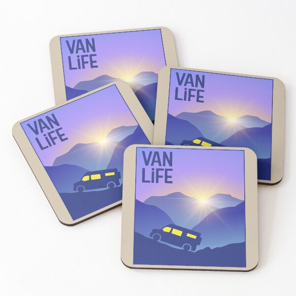Item preview, Van and the Mountain Sun - Van Life designed and sold by pixelinga.
