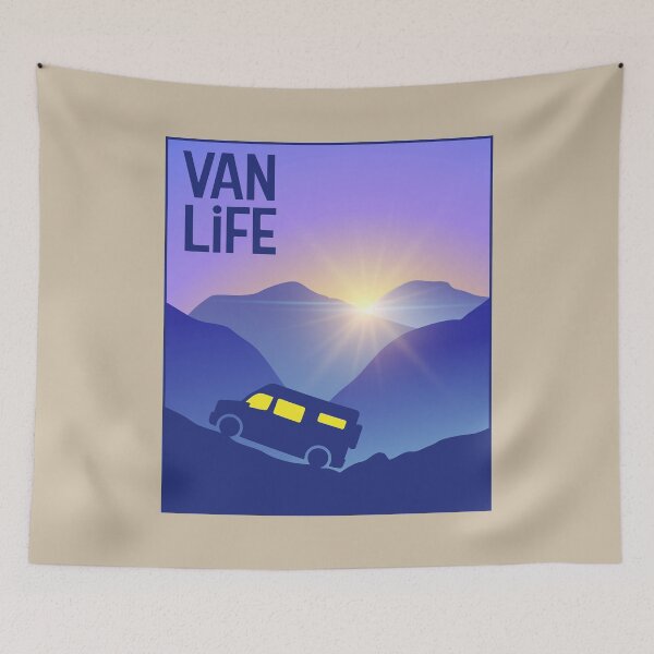 Item preview, Van and the Mountain Sun - Van Life designed and sold by pixelinga.