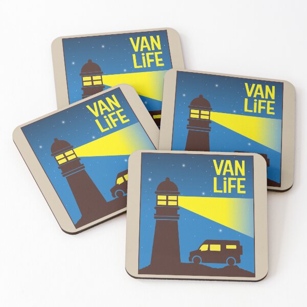 Item preview, Van and the Lighthouse - Van Life designed and sold by pixelinga.