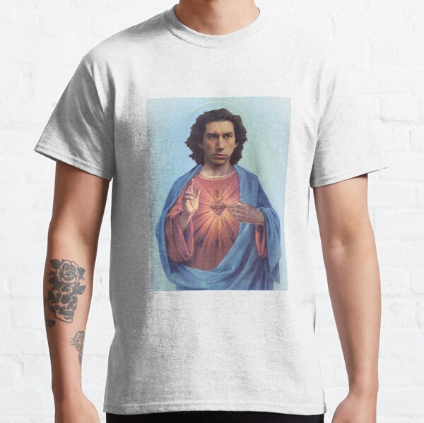 Vista previa del artículo con la obra «Adam Driver Jesus», diseñado y vendido por totallytoby.