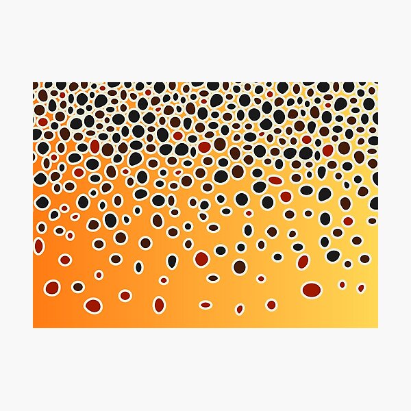 Vista previa del artículo con la obra «Piel de trucha marrón», diseñado y vendido por hermitenvy.