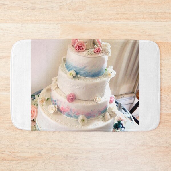 Item preview, Watercolor four layer wedding cake designed and sold by Stephanie  Skeem.