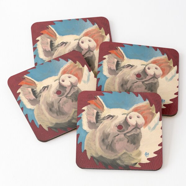 Item preview, Happy pig designed and sold by Bradleyart.