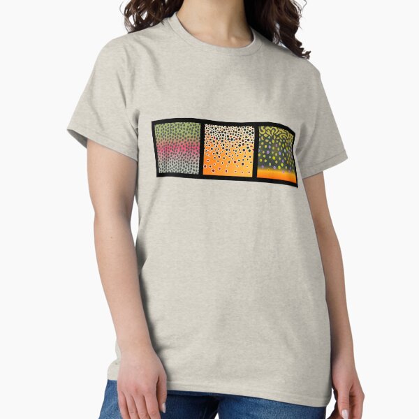 Vista previa del artículo con la obra «Trifecta de trucha», diseñado y vendido por hermitenvy.