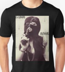 Camiseta unisex Muchacha profana en máscara