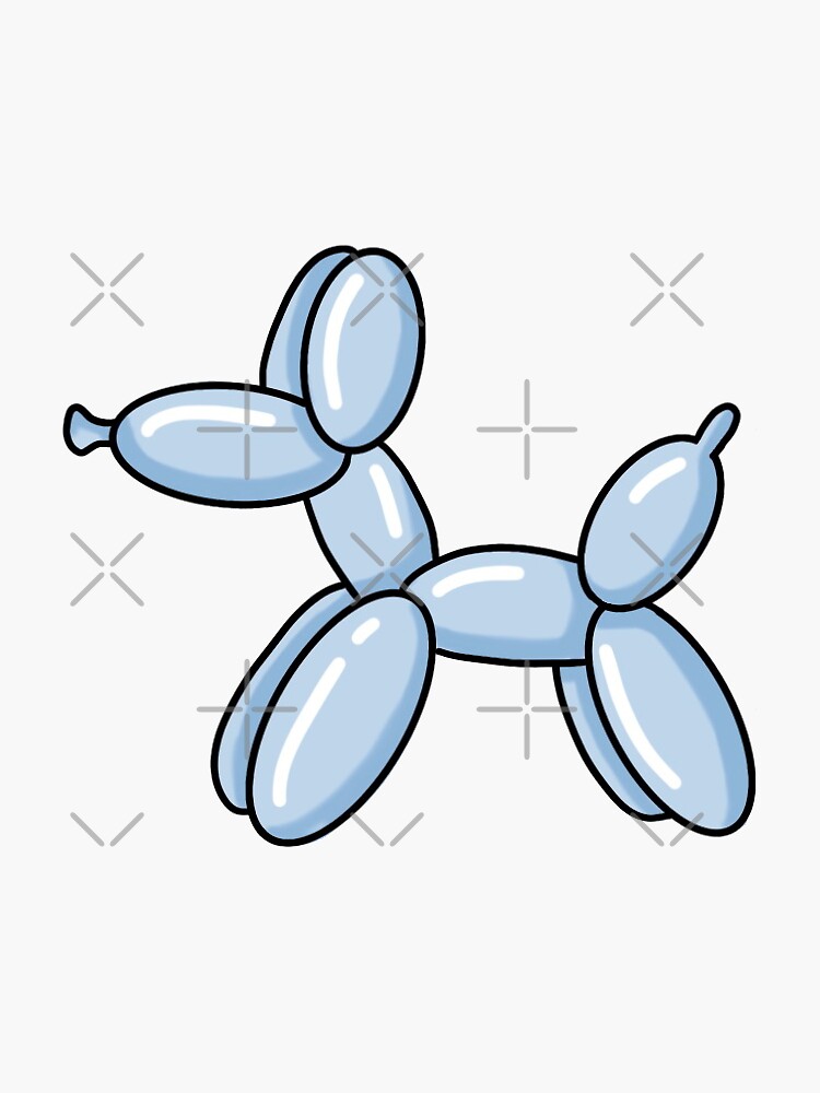 balloon dog blue by lilcocostickers