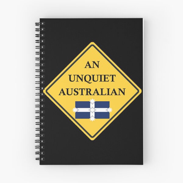 Item preview, Warning - An Unquiet Australian designed and sold by Kestrelle.