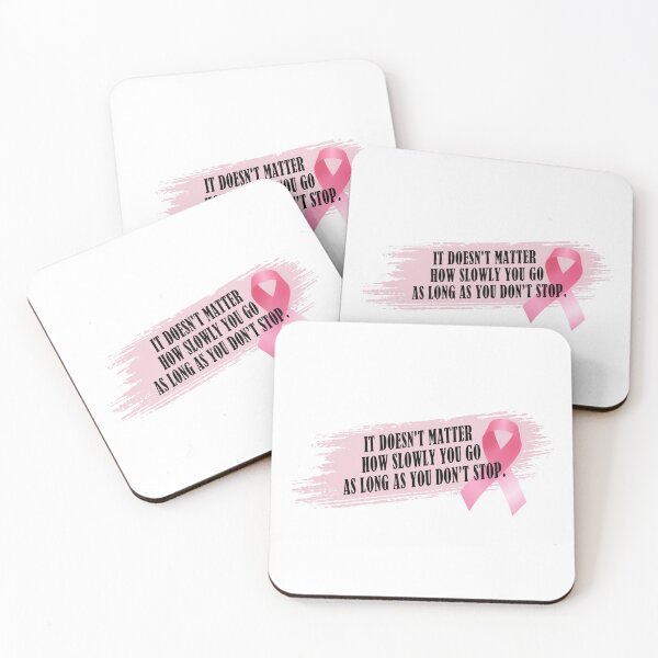 Item preview, Don't Stop Breast Cancer Awareness Inspirational Quote designed and sold by Hommie9977.
