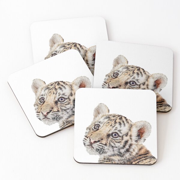 Item preview, Tiger Cub, Baby Tiger, Cute Animal, Nursery Decor designed and sold by moderntrend.