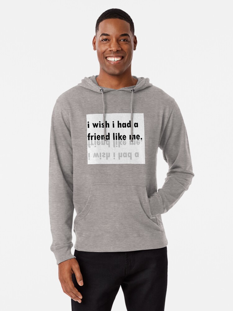 i wish i had a friend like me hoodie