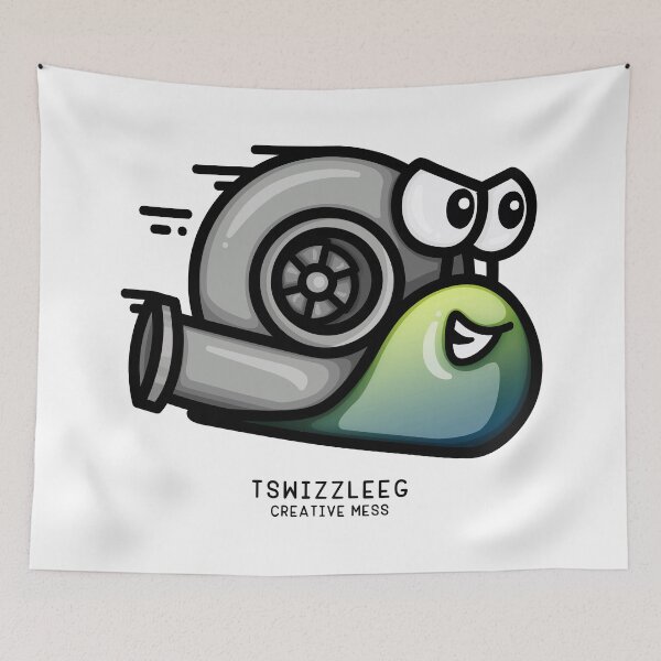 Item preview, Turbo Snail - Blue Green designed and sold by TswizzleEG.