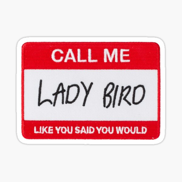 Lady Bird Name Tag Sticker