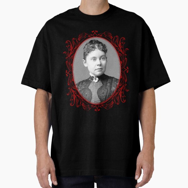 Item preview, Lizzie Borden Pansy Brooch Portrait Red & Black (no text) designed and sold by hollie13.