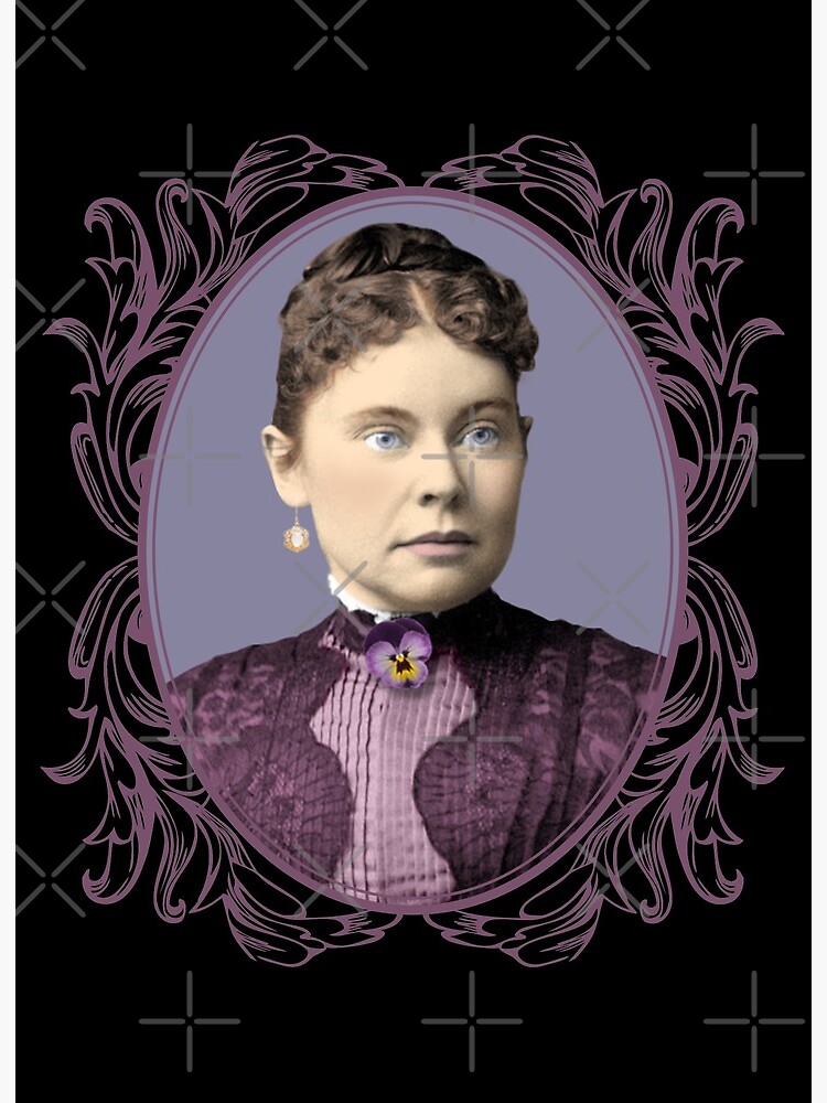 Lámina rígida for Sale con la obra «Vestido púrpura de Lizzie Borden y  broche de pensamiento (sin texto)» de hollie13 | Redbubble