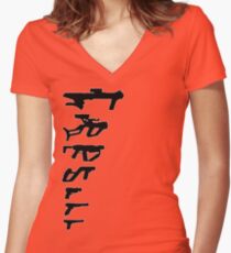 GunPlay Shadow Shot Women's Fitted V-Neck T-Shirt
