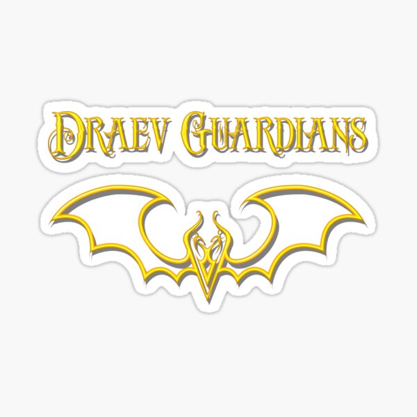 Draev Guardians fang wing symbol Glossy Sticker