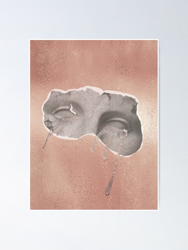 "Glitter Tears Aesthetic" Poster by beansarejelly Redbubble