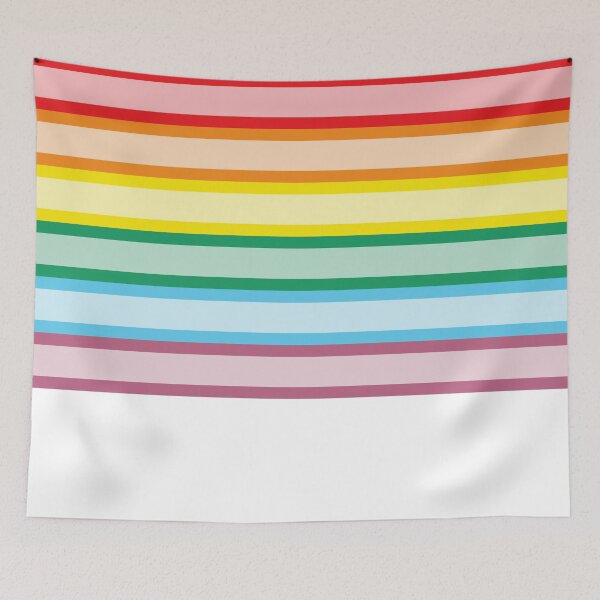 Item preview, Half Stripe Pastel Rainbow Flag Horizontal designed and sold by dopaminebrand.