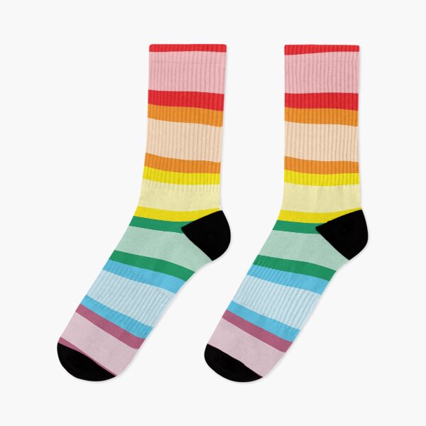 Item preview, Half Stripe Pastel Rainbow Flag Horizontal designed and sold by dopaminebrand.