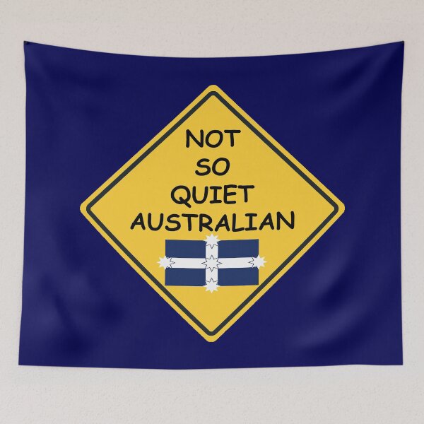 Item preview, Warning - Not So Quiet Australian designed and sold by Kestrelle.