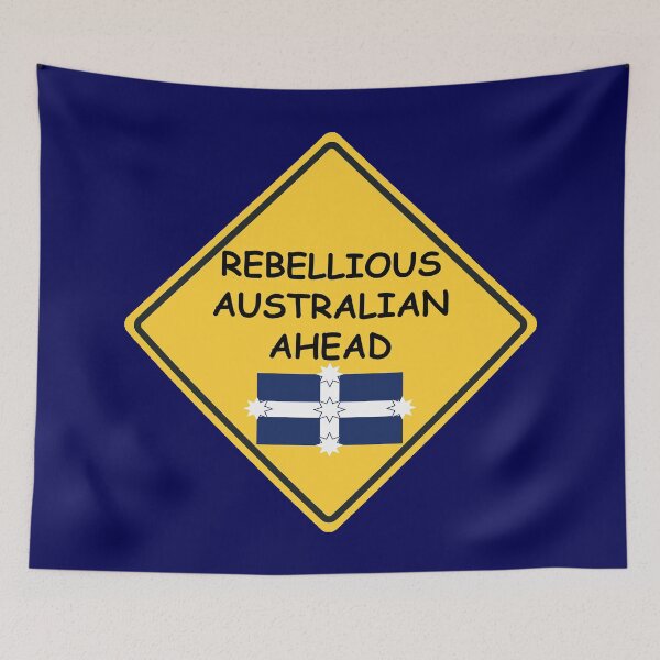 Item preview,  Warning - Rebellious Australian Ahead designed and sold by Kestrelle.