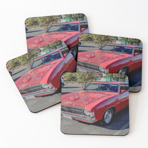 Item preview, Misted bonnet Ford Falcon Coupe in red 03 designed and sold by Cars around Adelaide.