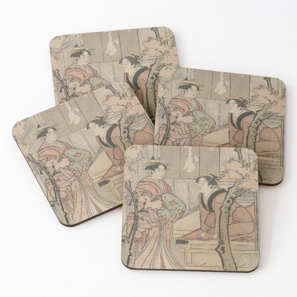 Item preview, Japanese vintage print Hanami zuki Cherry blossom viewing month designed and sold by gtcdesign.