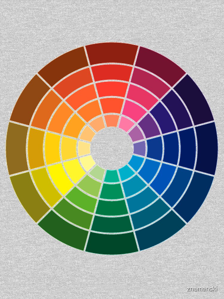 Colour wheel tints tones and shades by znamenski