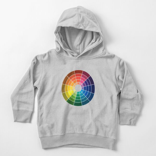 Colour wheel tints tones and shades Toddler Pullover Hoodie