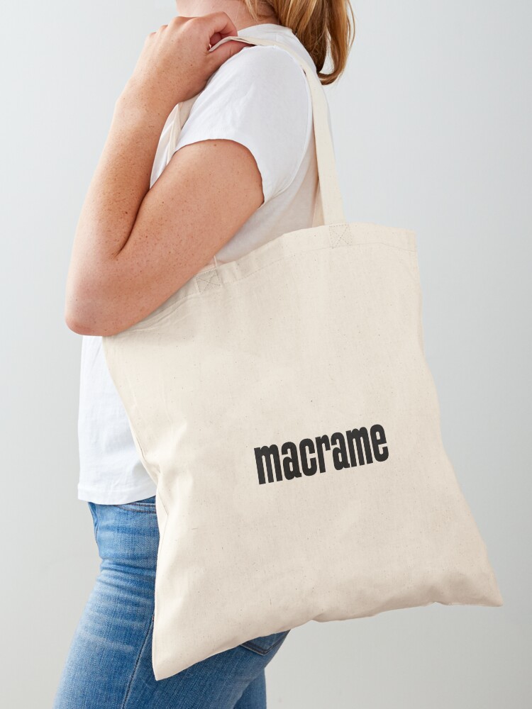 macrame tote bag