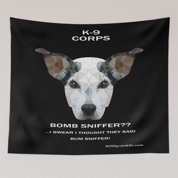 Item preview, K9 Bomb Sniffing Dog in Black designed and sold by ellipsiswit.
