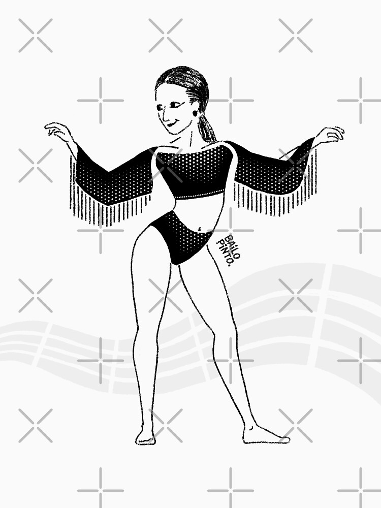 Bailarina de salsa preparada para el show de bailopinto