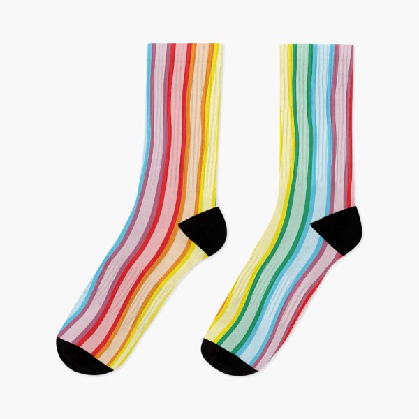 Item preview, Pastel Rainbow Flag Stripes Thin Vertical designed and sold by dopaminebrand.