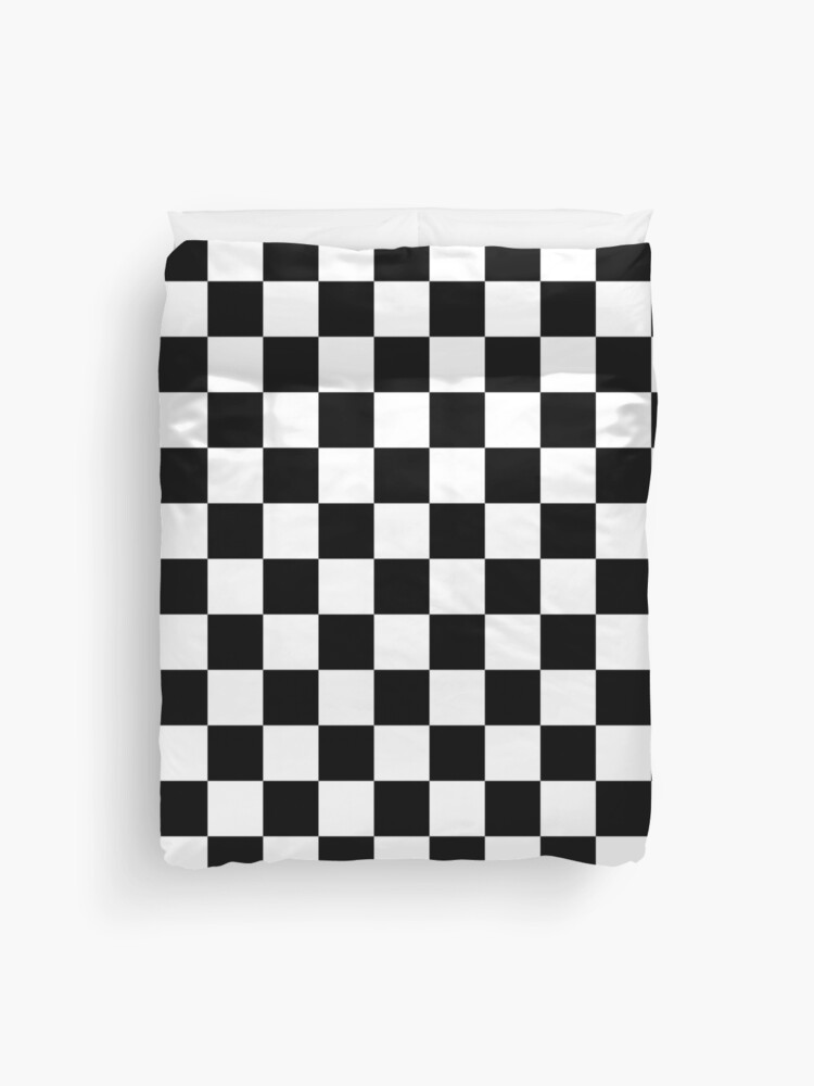 chequered flag duvet cover