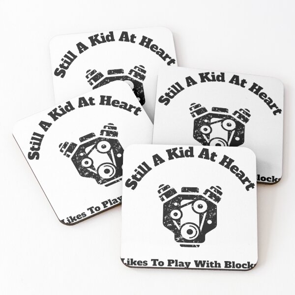 Item preview, Still A Kid At Heart Likes To Play With Blocks Black Text designed and sold by TWMBDesigns.