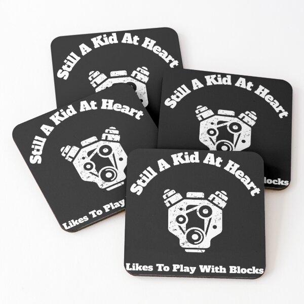 Item preview, Still A Kid At Heart Likes To Play With Blocks White Text designed and sold by TWMBDesigns.