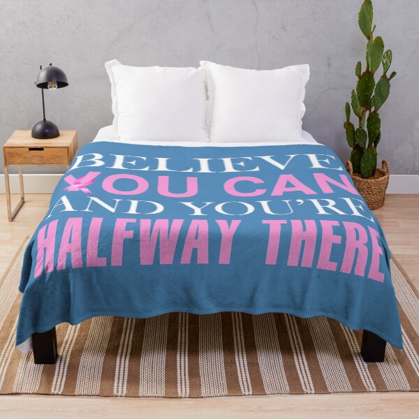 Item preview, Believe You Can Breast Cancer Awareness Inspirational Quote designed and sold by Hommie9977.
