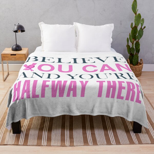 Item preview, Believe You Can Breast Cancer Awareness Inspirational Quote designed and sold by Hommie9977.