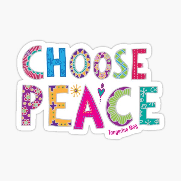 Choose Peace Sticker