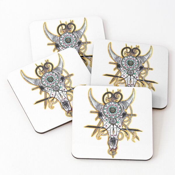 Item preview, Dream Skull, Dreamcatchers, Skulls, Weird, Magical Mystic, Symbolic, Golden, designed and sold by David  Peguero.