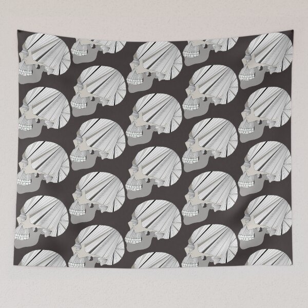 Item preview, Striped Skull designed and sold by Flower Magic .