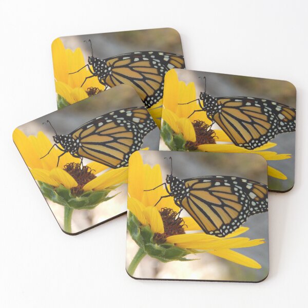 Item preview, Monarch butterfly on a yellow sunflower designed and sold by Stephanie  Skeem.